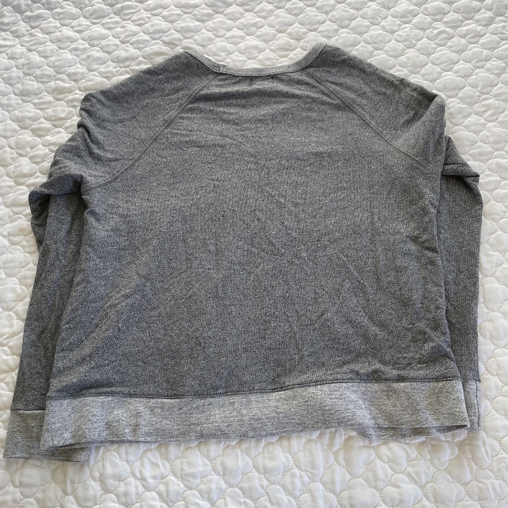 Sundry‎ "Let the good times roll" Heather Gray Sweatshirt Size 2 - Picture 5 of 5